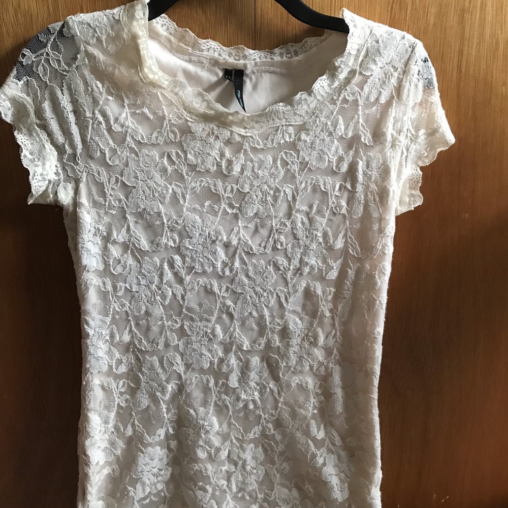 Lace ivory top